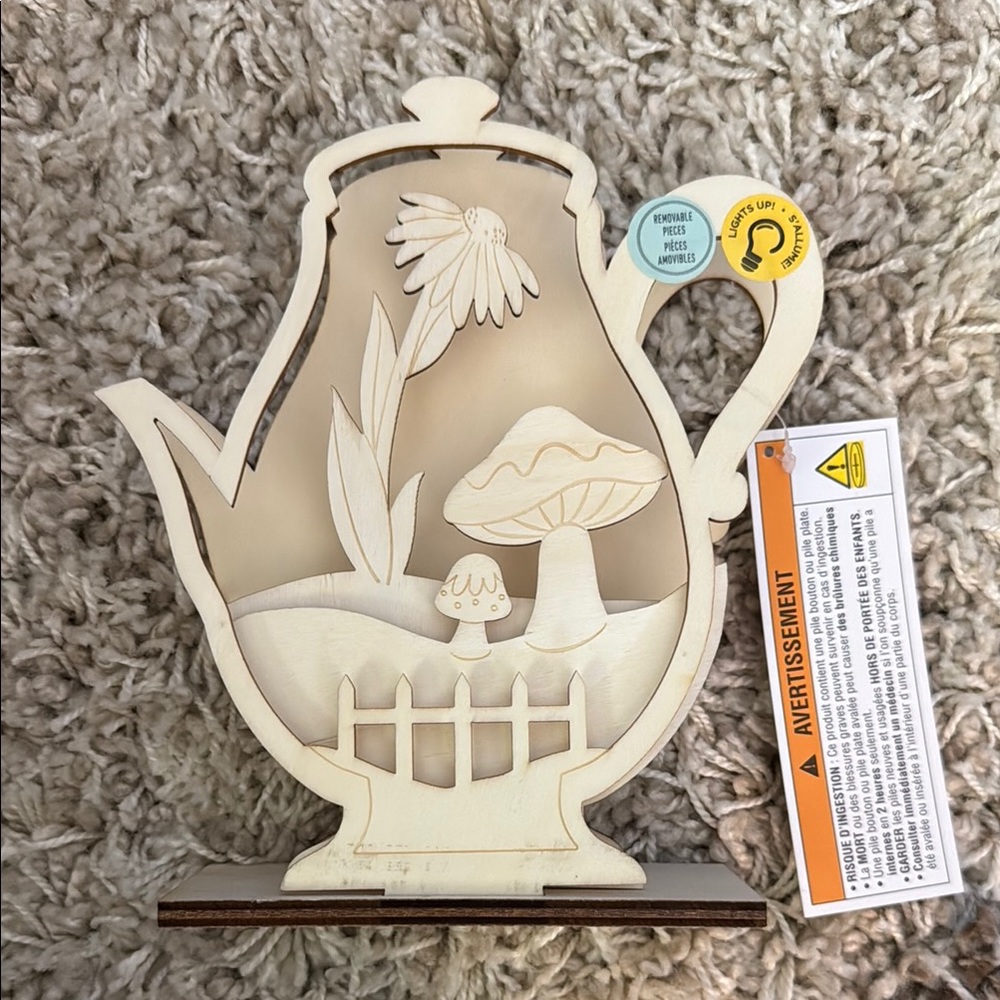 🌻 Make Market NWT DIY Plywood Tea Kettle Craft